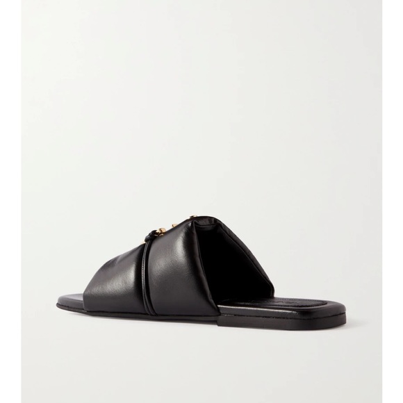 ❤️sale❤️JW Anderson Anchor logo-embellished quilted leather slides - Picture 5 of 11